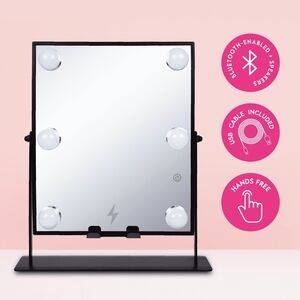 Bluetooth-Enabled Vanity Mirror with Lights